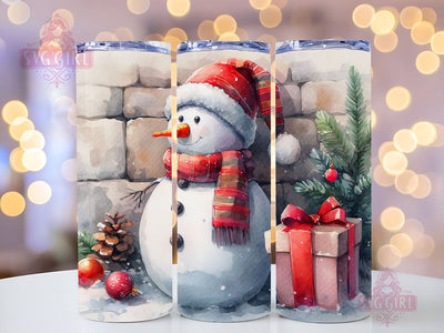 Christmas Snowman 20 oz Skinny Tumbler Sublimation Design, Instant Digital Download PNG, Holiday Tumbler Wrap, Snowman Water Bottle, Holiday Water Bottle, Winter Water Bottle, Snowflake Water Bottle Sublimation SvggirlplusArt 