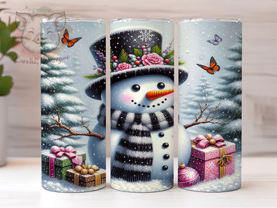 Christmas Snowman 20oz Tumbler Wrap, Christmas Snowman, Snowman Tumbler, 20oz Tumbler, Sublimation Wrap, Holiday Decor, Winter Gift, Festive Tumbler Sublimation Lara' s Designs 