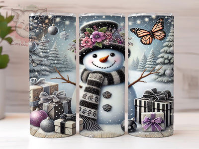 Christmas Snowman 20oz Tumbler Wrap, Christmas Snowman, Snowman Tumbler, 20oz Tumbler, Sublimation Wrap, Holiday Decor, Winter Gift, Festive Tumbler Sublimation Lara' s Designs 