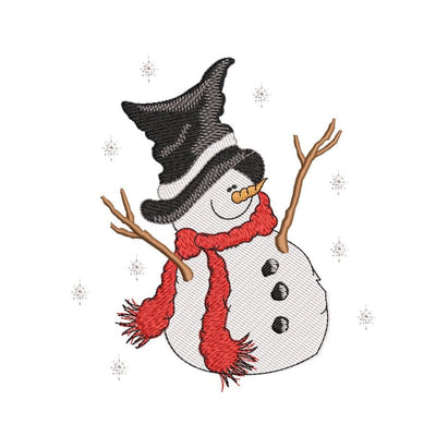 Christmas Snowman Embroidery Design, 3 sizes, Instant download Embroidery/Applique DESIGNS Nino Nadaraia 