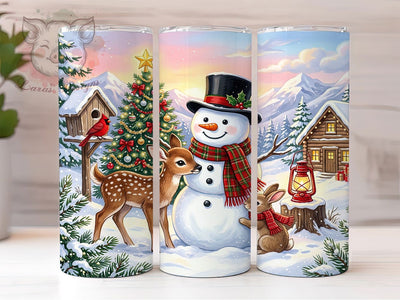 Christmas Snowman Friends 20oz Tumbler, Christmas Snowman, Snowman Friends, Christmas Friends, Snowman Tumbler, Friends Tumbler, 20oz Tumbler Wrap, Snowman Friends PNG Sublimation Lara' s Designs 