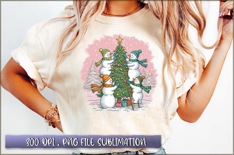 Christmas Snowman Funny Christmas Sublimation Sublimation Shetara Begum 