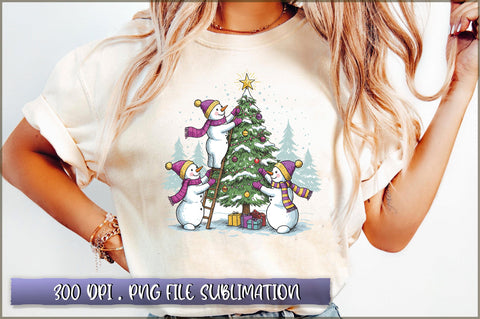Christmas Snowman Funny Christmas Sublimation Sublimation Shetara Begum 