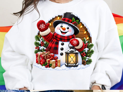 Christmas Snowman Lantern Clipart PNG SVG artprintfile 