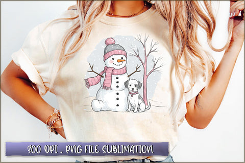 Christmas Snowman PNG Sublimation Sublimation Shetara Begum 