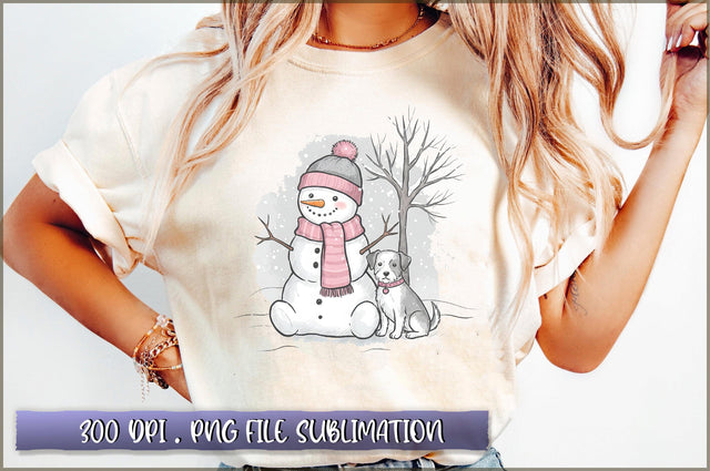 Christmas Snowman PNG Sublimation Sublimation Shetara Begum 