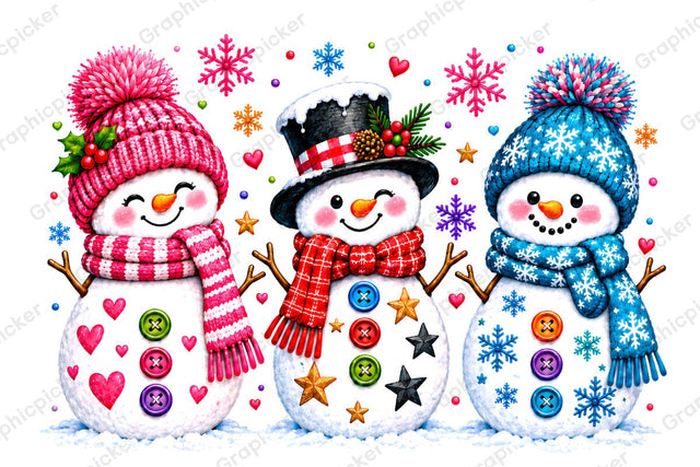 Christmas Snowman PNG, Trending Christmas PNG Sublimation DesignPlante 503 