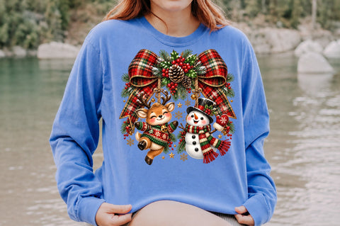 Christmas Snowman & Reindeer PNG Sublimation nirmal108roy 