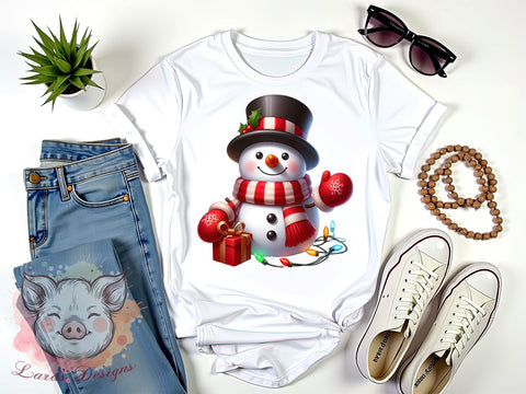 Christmas Snowman, Snowman PNG, Snowman Sublimation, Holiday Decor, Winter Clipart, Christmas Gift, Digital Download, Snowman Art Sublimation Lara' s Designs 