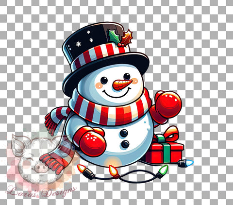 Christmas Snowman, Snowman PNG, Snowman Sublimation, Holiday Decor, Winter Clipart, Christmas Gift, Digital Download, Snowman Art Sublimation Lara' s Designs 
