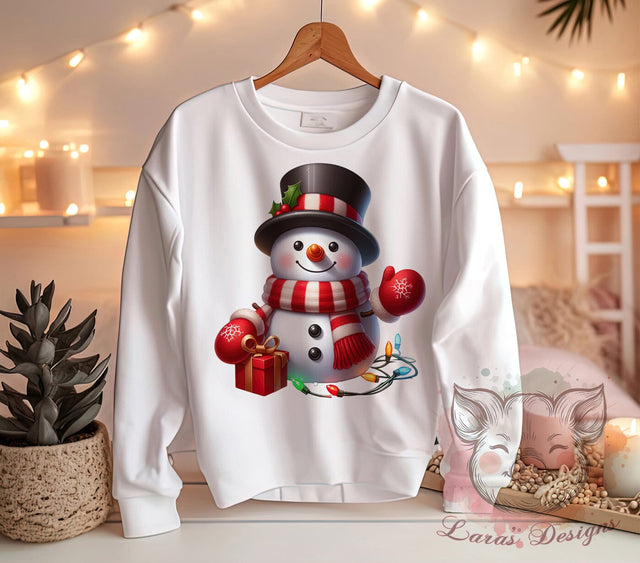 Christmas Snowman, Snowman PNG, Snowman Sublimation, Holiday Decor, Winter Clipart, Christmas Gift, Digital Download, Snowman Art Sublimation Lara' s Designs 