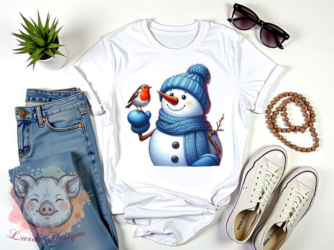 Christmas Snowman, Snowman PNG, Snowman Sublimation, Holiday Decor, Winter Clipart, Christmas Gift, Digital Download, Snowman Art Sublimation Lara' s Designs 