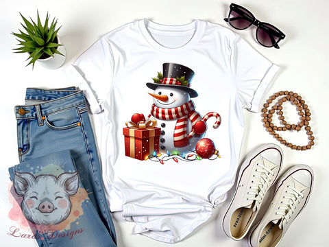 Christmas Snowman, Snowman PNG, Snowman Sublimation, Holiday Decor, Winter Clipart, Christmas Gift, Digital Download, Snowman Art Sublimation Lara' s Designs 