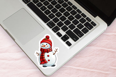 Christmas Snowman Sticker Design Sublimation Regulrcrative 