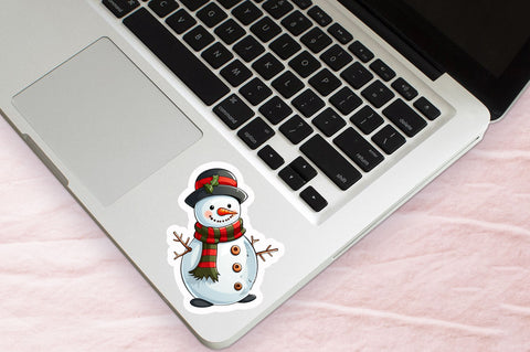 Christmas Snowman Sticker Design Sublimation Regulrcrative 