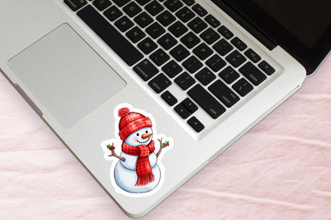 Christmas Snowman Sticker Design Sublimation Regulrcrative 