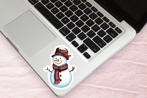 Christmas Snowman Sticker Design Sublimation Regulrcrative 