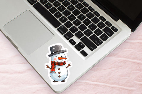 Christmas Snowman Sticker Design Sublimation Regulrcrative 