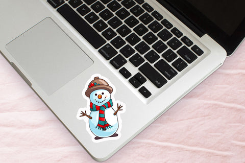 Christmas Snowman Sticker Design Sublimation Regulrcrative 