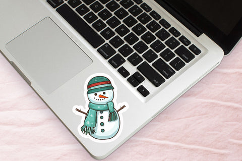 Christmas Snowman Sticker Design Sublimation Regulrcrative 