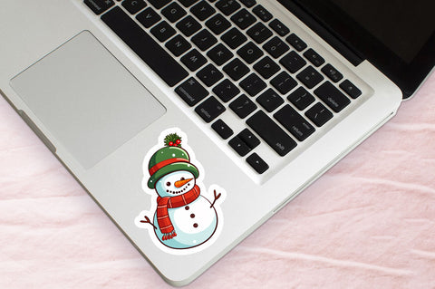 Christmas Snowman Sticker Design Sublimation Regulrcrative 
