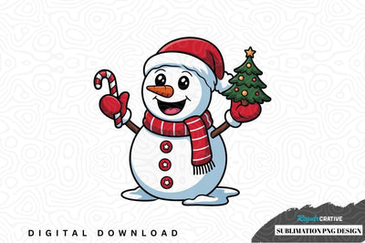 Christmas snowman sublimation png design Sublimation Regulrcrative 