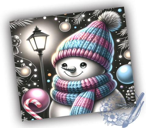 Christmas Snowman Tumbler, Merry Snowman Design, 20oz Sublimation, Holiday Drinkware, Cute Snowman Gift, Winter Tumbler Wrap, Festive Holiday Tumbler Sublimation ToriDesigns 