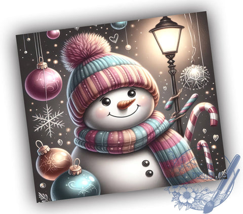 Christmas Snowman Tumbler, Merry Snowman Design, 20oz Sublimation, Holiday Drinkware, Cute Snowman Gift, Winter Tumbler Wrap, Festive Holiday Tumbler Sublimation ToriDesigns 
