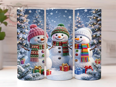 Christmas Snowmen 20oz Tumbler, Christmas Snowmen, Snowmen Tumbler, Christmas Tumbler, Snowmen Wrap PNG, Snowmen Tumbler PNG, Winter Snowmen PNG, Xmas Snowmen PNG Sublimation Lara' s Designs 