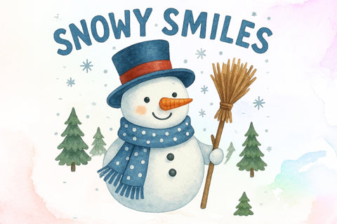 Christmas Snowy Smiles PNG Sublimation designartist 