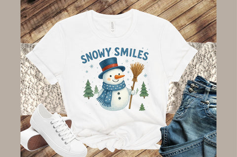 Christmas Snowy Smiles PNG Sublimation designartist 