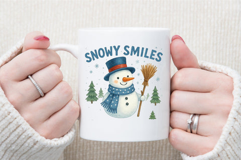 Christmas Snowy Smiles PNG Sublimation designartist 