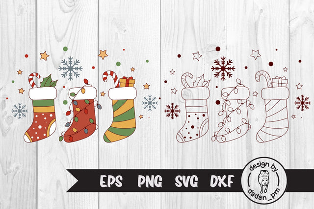 Christmas sock svg, christmas stocking svg SVG dadan_pm 