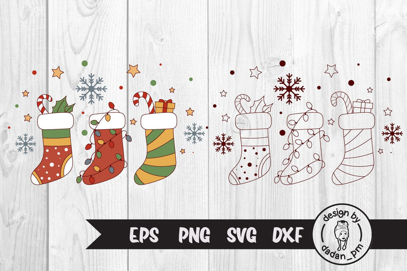 Christmas sock svg, christmas stocking svg SVG dadan_pm 