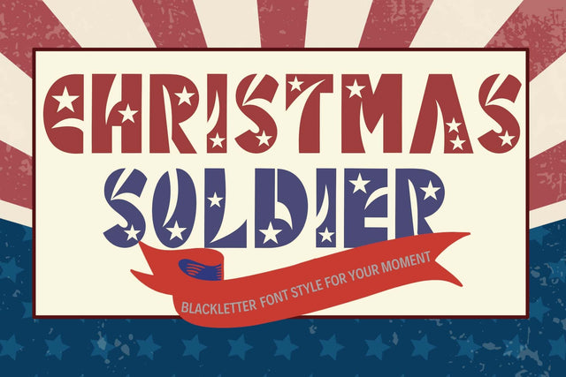 Christmas Soldier Font Prasetya Letter 