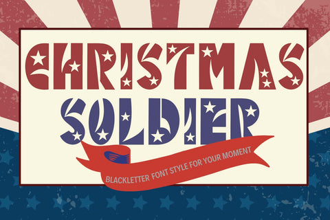 Christmas Soldier Font Prasetya Letter 