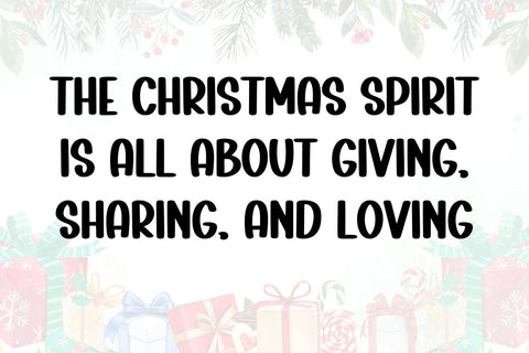 Christmas Spirit Font Masyafi Studio 