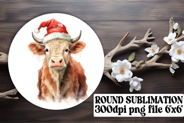 Christmas Spirit with Cow-Themed Ornaments - Sublimation Fun Sublimation afrosvg 