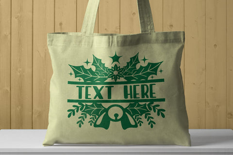 Christmas Split Monogram 6 SVG zafrans studio 