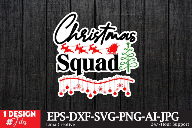 Christmas Squad Sticker ,Christmas Sticker SVG ,Christmas SVG Cut File,Christmas Sticker PNG,Christmas Sticker DEsign Bundle, Christmas SVG BUndle,Christmas Sublimation, Sublimation PNG,Christmas Clip Art SVG Insomnia Std 