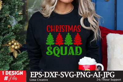 Christmas Squad SVG Cut File SVG Insomnia Std 