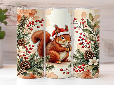 Christmas Squirrel 20oz Tumbler, Christmas Squirrel, Squirrel Tumbler, Squirrel Tumbler PNG, Xmas Squirrel PNG, Squirrel Wrap PNG, Winter Squirrel, Cute Squirrel PNG Sublimation Lara' s Designs 