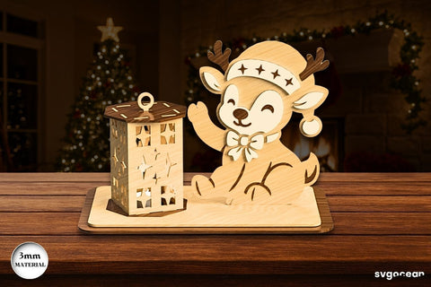 Christmas Stand Candle Holders Bundle SVG SvgOcean 