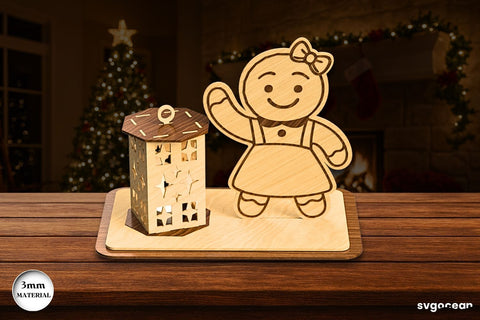 Christmas Stand Candle Holders Bundle SVG SvgOcean 