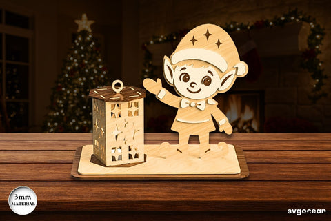 Christmas Stand Candle Holders Bundle SVG SvgOcean 