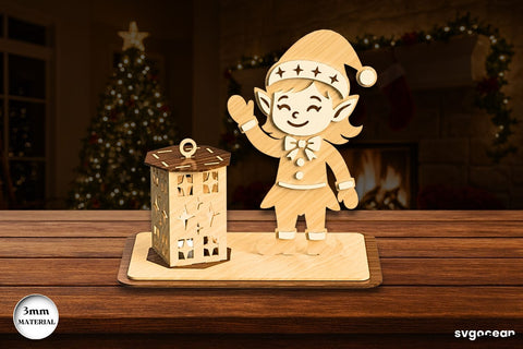 Christmas Stand Candle Holders Bundle SVG SvgOcean 