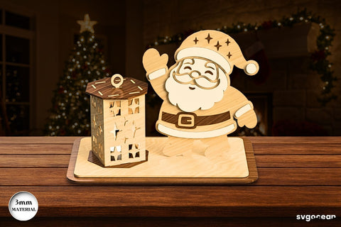 Christmas Stand Candle Holders Bundle SVG SvgOcean 