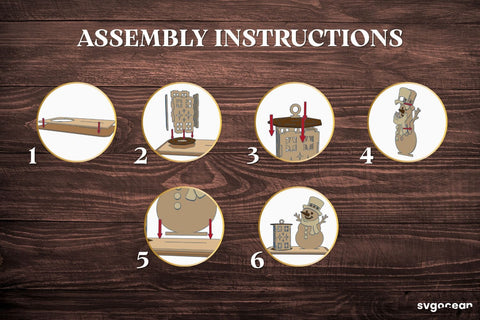 Christmas Stand Candle Holders Bundle SVG SvgOcean 