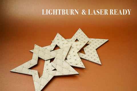 Christmas Star Big Deco Vector File for Laser Cutter. SVG MaramadeLaser 