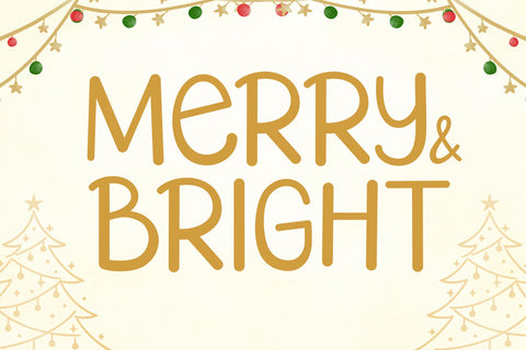 Christmas Starwish Font AEN Creative Store 